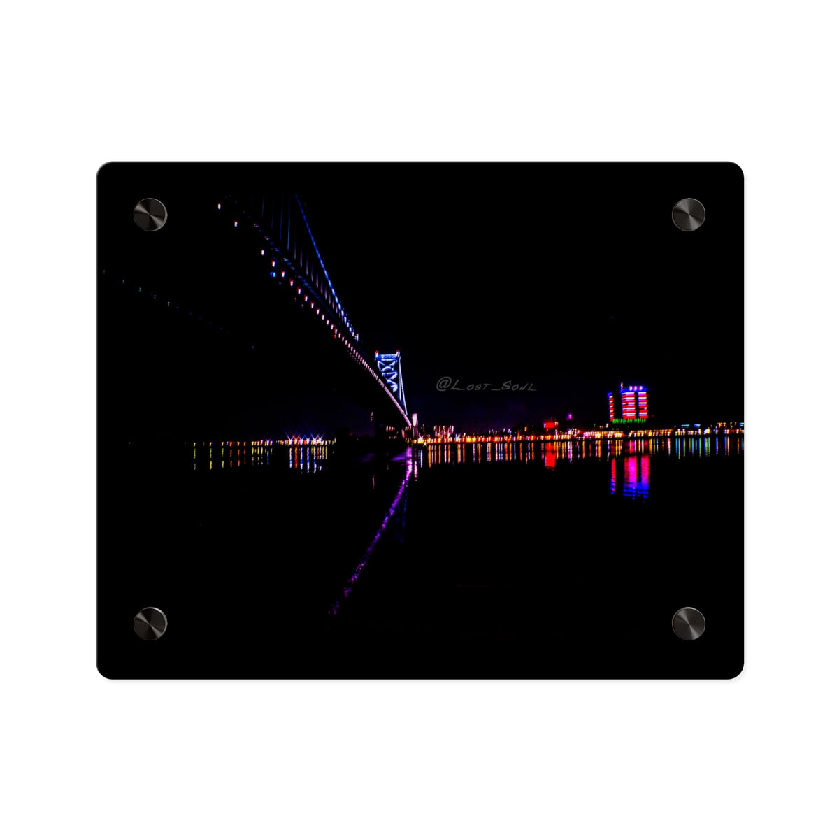 Acrylic Wall Art Panel – Ben Franklin Bridge (Philly Side) Type 1