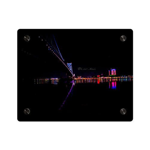 Acrylic Wall Art Panel – Ben Franklin Bridge (Philly Side) Type 1