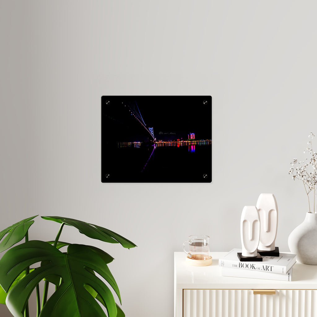 Acrylic Wall Art Panel – Ben Franklin Bridge (Philly Side) Type 1