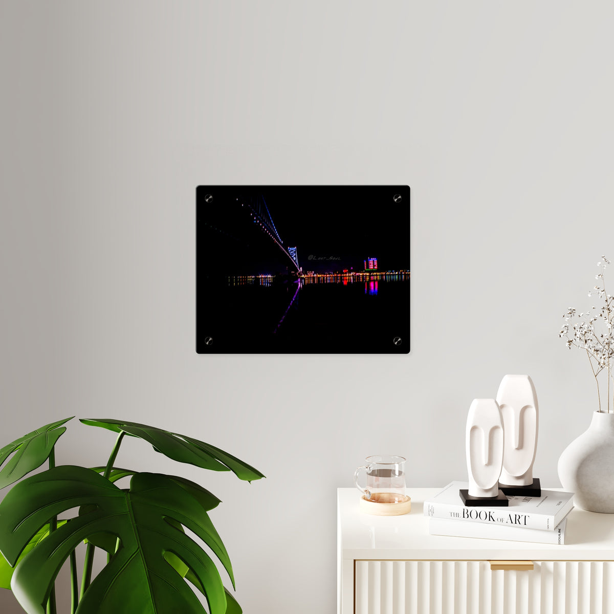 Acrylic Wall Art Panel – Ben Franklin Bridge (Philly Side) Type 1