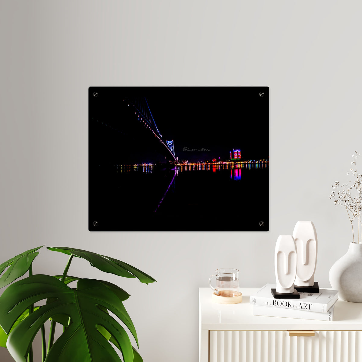 Acrylic Wall Art Panel – Ben Franklin Bridge (Philly Side) Type 1