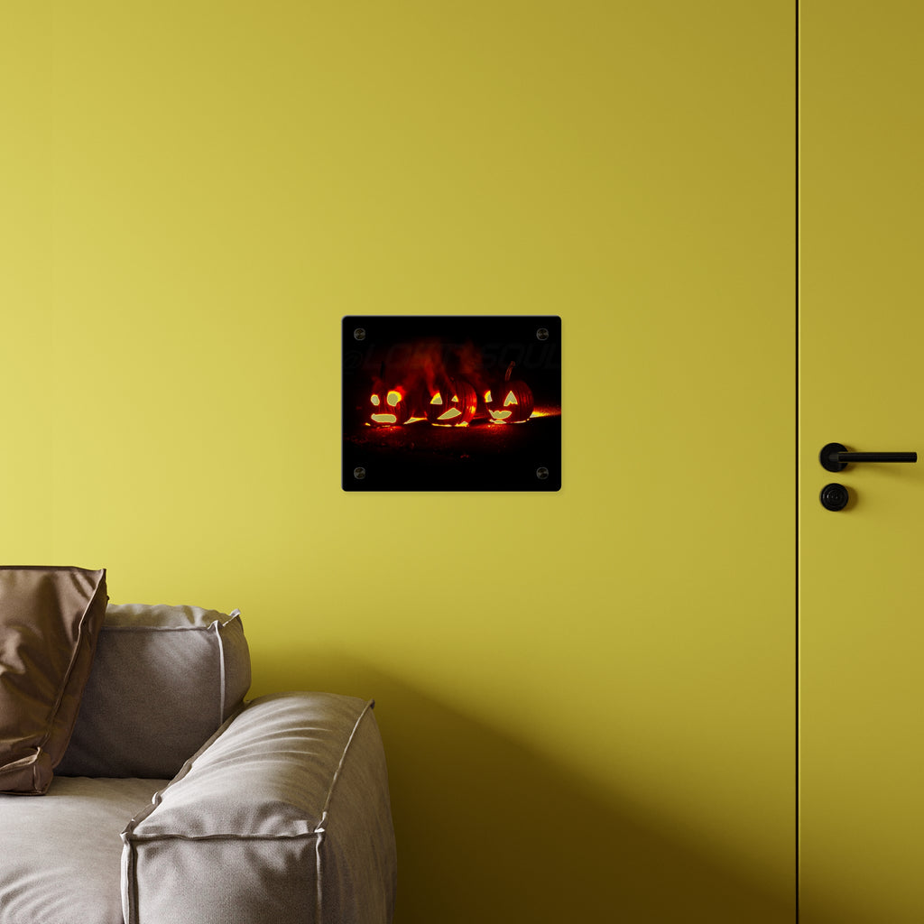 Halloween Jack-O’-Lantern Acrylic Wall Art Panel