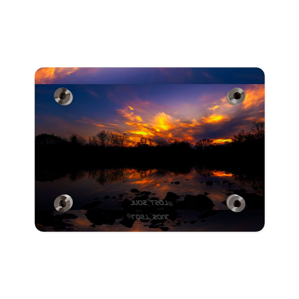 Sunset Lake Acrylic Wall Art Panel – Lost Soul Inspirational Decor