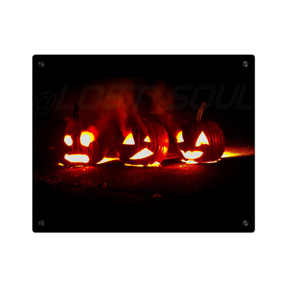 Halloween Jack-O’-Lantern Acrylic Wall Art Panel