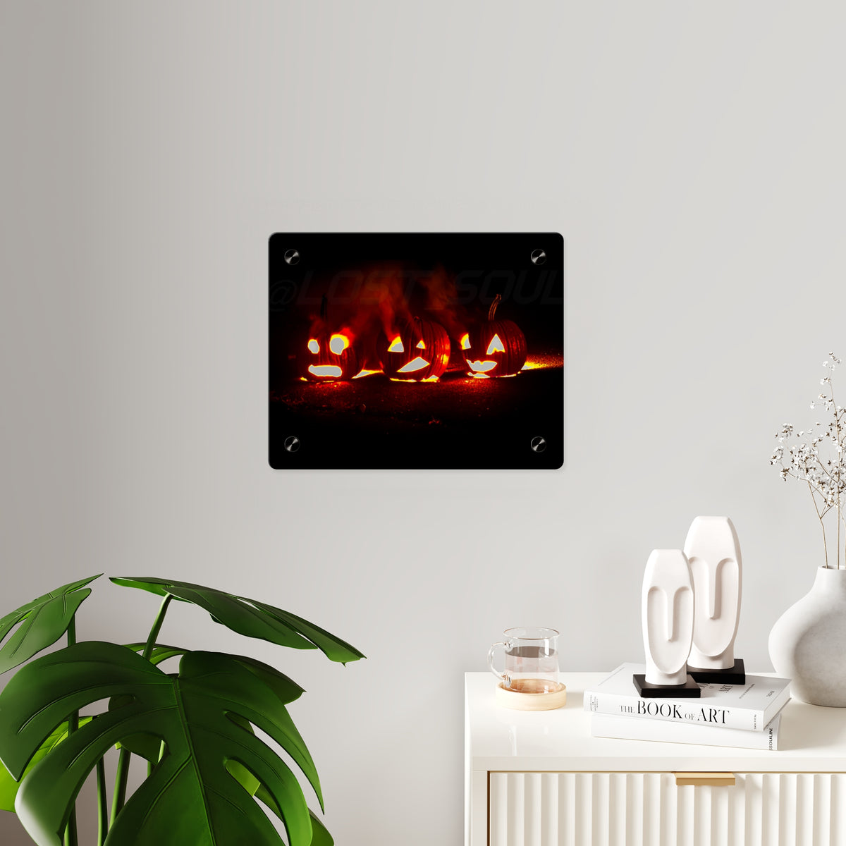 Halloween Jack-O’-Lantern Acrylic Wall Art Panel