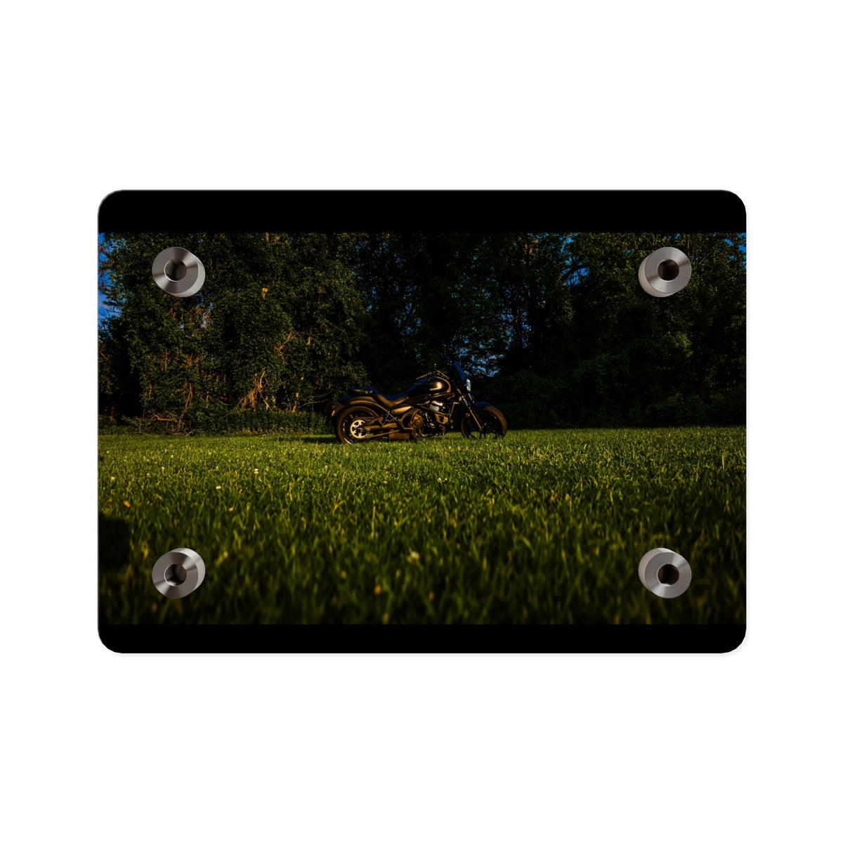 Motorcycle in Nature Acrylic Wall Art Panel