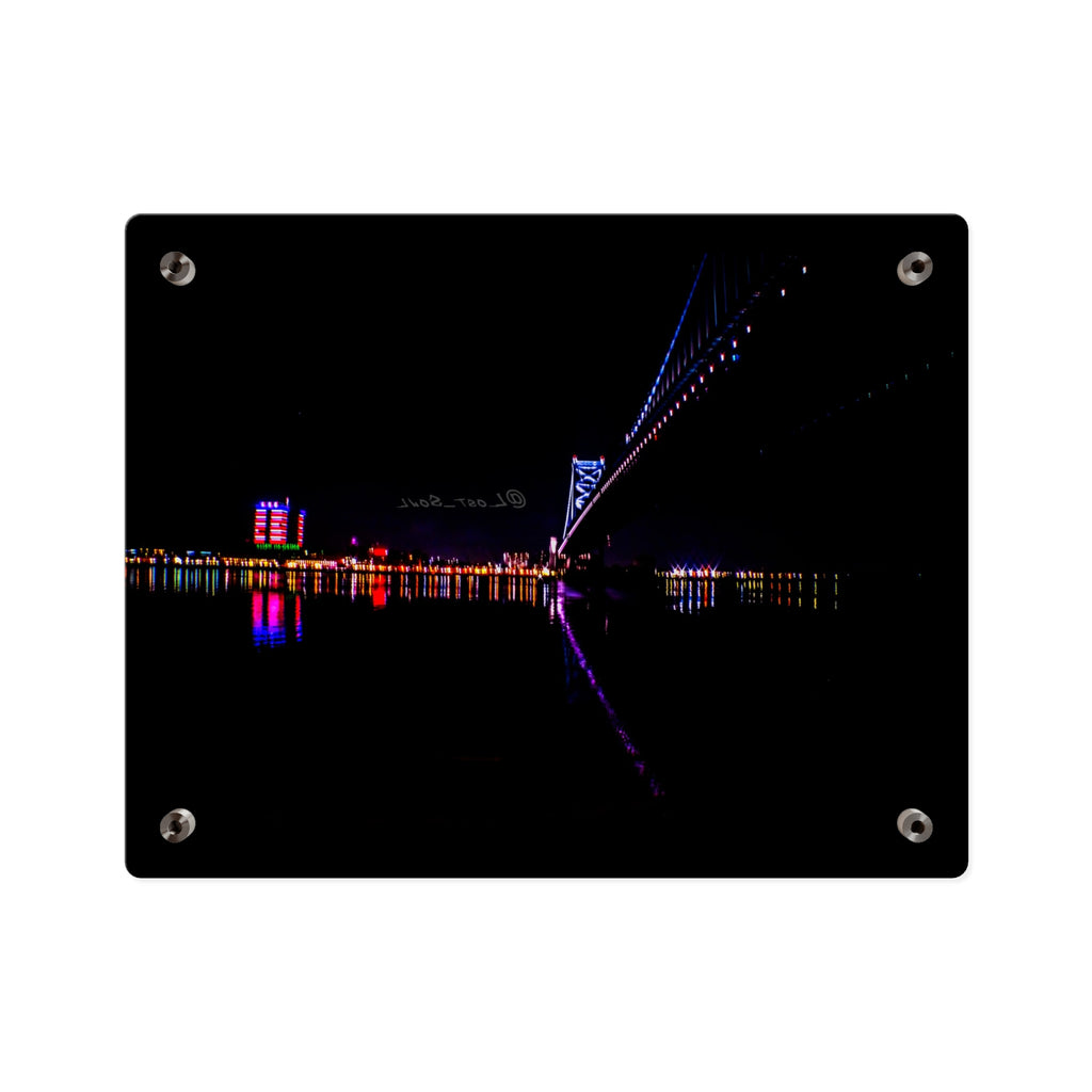 Acrylic Wall Art Panel – Ben Franklin Bridge (Philly Side) Type 1