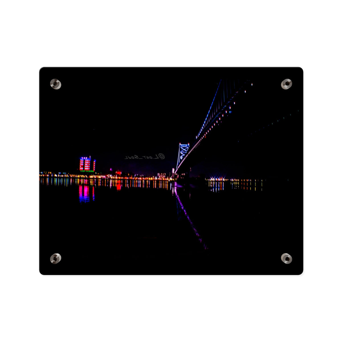 Acrylic Wall Art Panel – Ben Franklin Bridge (Philly Side) Type 1