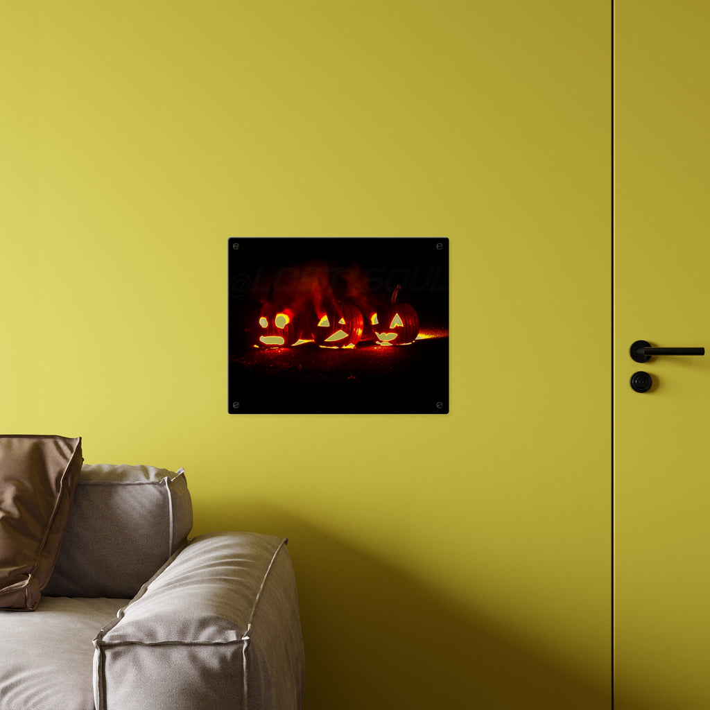 Halloween Jack-O’-Lantern Acrylic Wall Art Panel