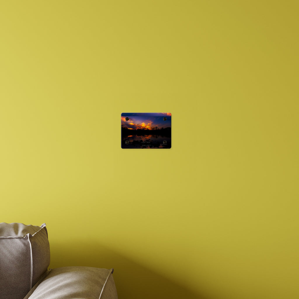 Sunset Lake Acrylic Wall Art Panel – Lost Soul Inspirational Decor