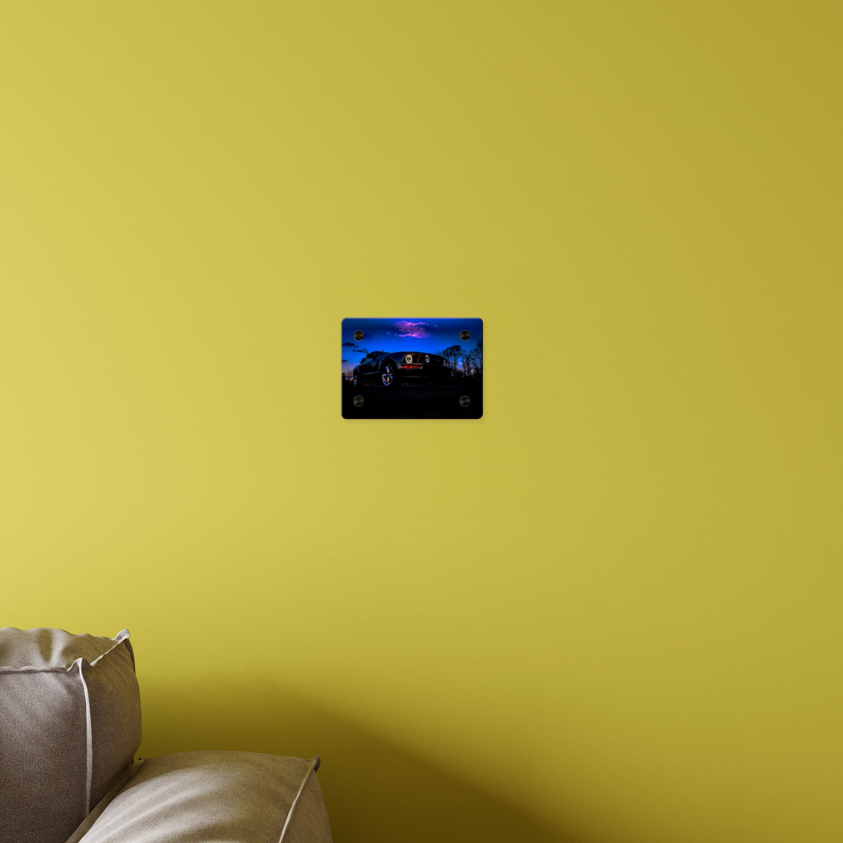 Mustang Night Acrylic Wall Art Panel — Photo