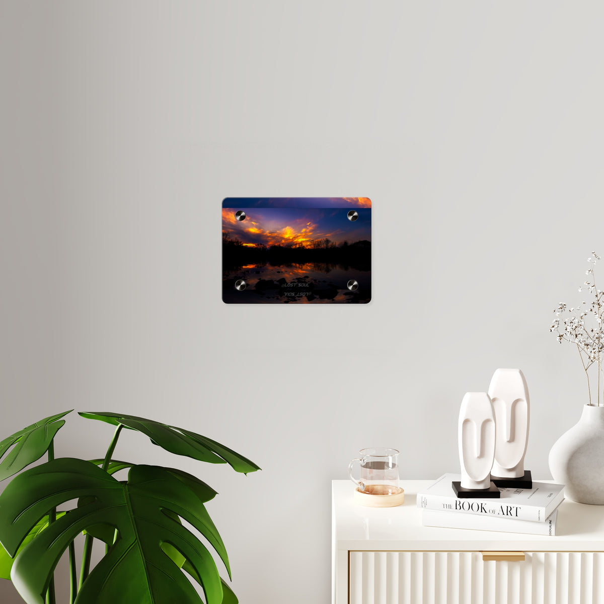 Sunset Lake Acrylic Wall Art Panel – Lost Soul Inspirational Decor