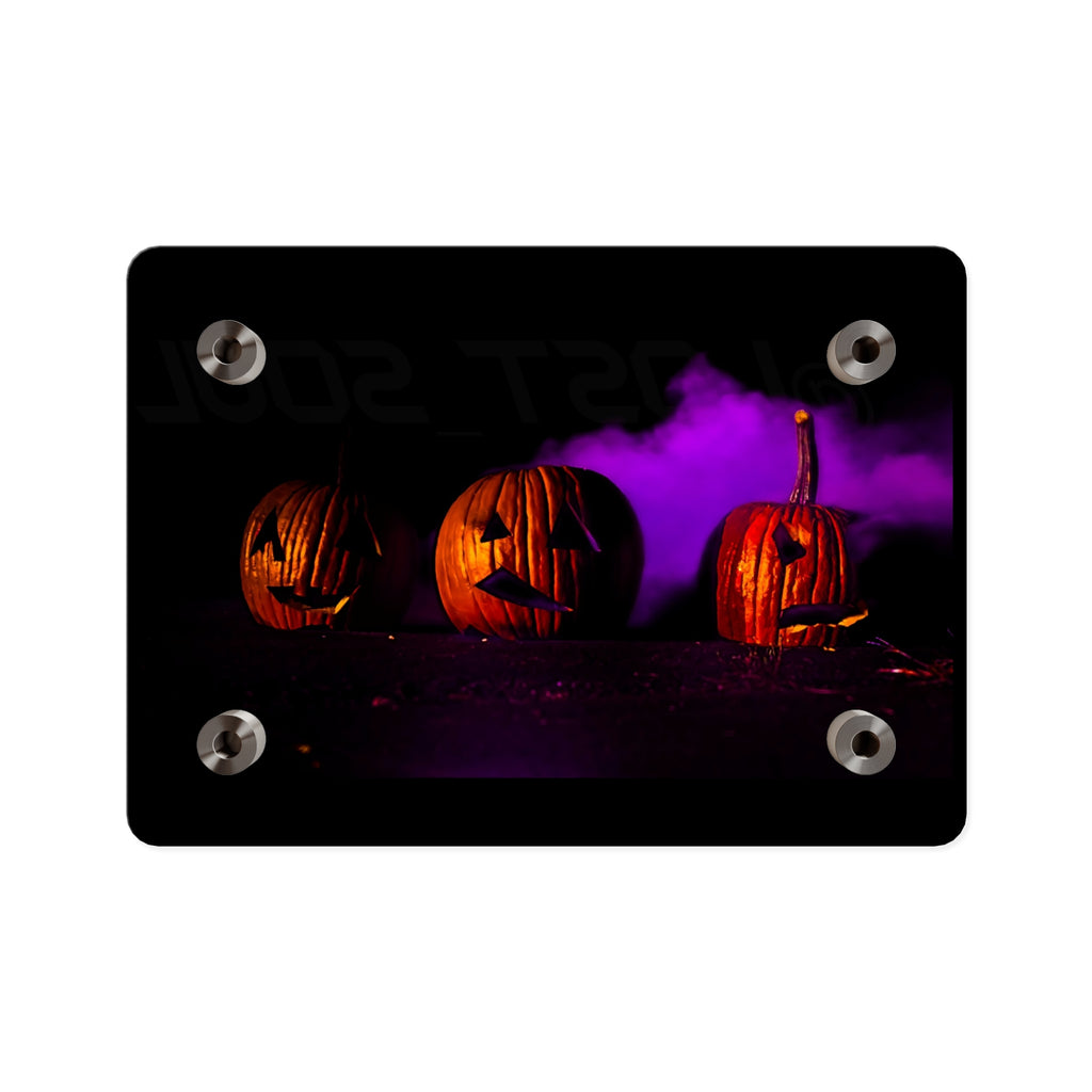 Halloween Jack-o'-Lantern Acrylic Wall Art Panel — Spooky Pumpkin Night Décor