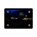 Acrylic Wall Art - Nighttime Bike with Fireworks Photograph