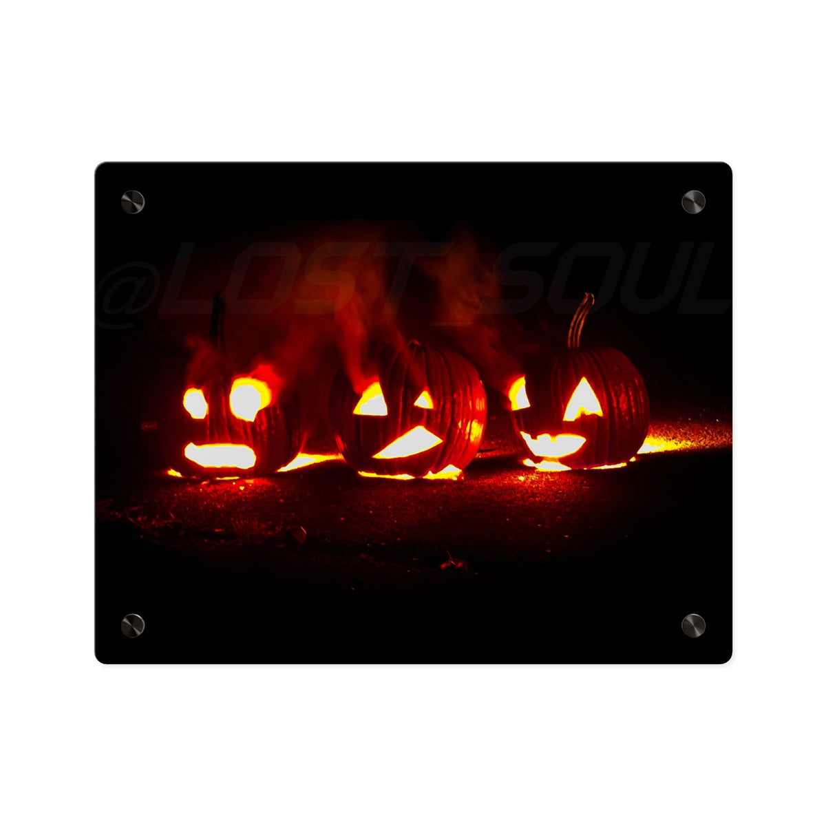 Halloween Jack-O’-Lantern Acrylic Wall Art Panel