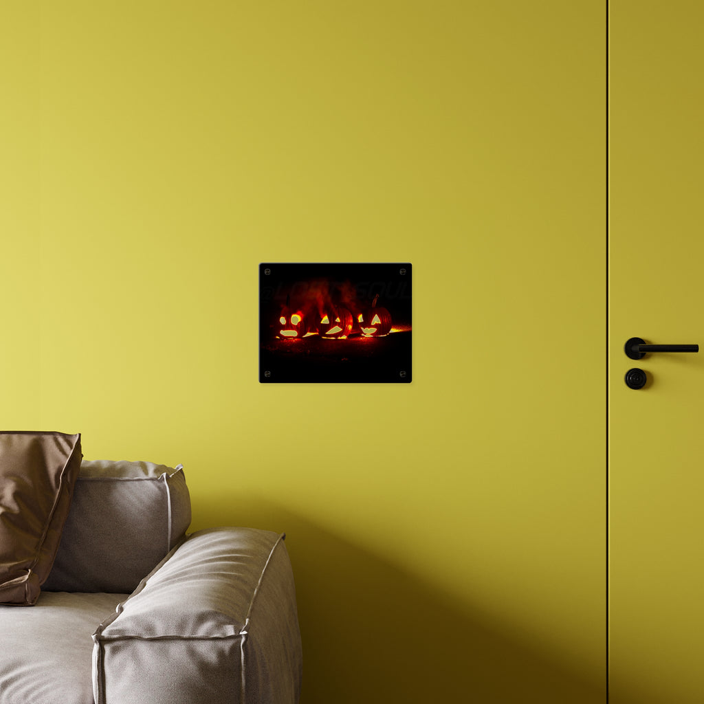 Halloween Jack-O’-Lantern Acrylic Wall Art Panel